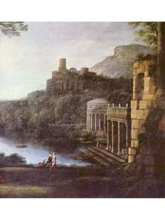 Постер DRABS A3 Лоррен, Клод , Пейзаж с нимфой Эгерией и царем Нумой