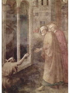 Постер DRABS A3 Мазаччо, Сцены из жизни Петра. Исцеление хромого Петром и Иоанном