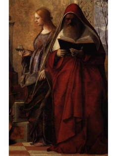 Постер DRABS A2 Джованни Беллини, Алтарь Сан Дзаккариа. . Святые Лючия и Иероним