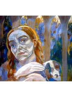 Постер DRABS A3 Кузнецов Павел Варфоломеевич, Женщина с собачкой