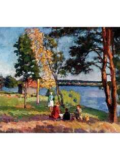 Постер DRABS A2 Машков Илья Иванович, Берег Невы. Вечер