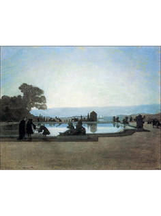 Постер DRABS A3 Бенуа Александр Николаевич 1870-1960 , Версаль. Людовик XІV кормит рыб