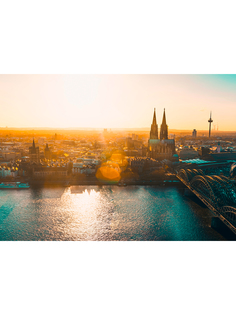 Постер DRABS A3 закат на Темзе Англия