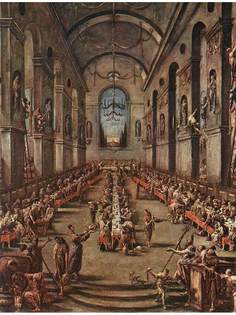 Постер DRABS A3 Алессандро Маньяско, The Observant Friars in the Refectory