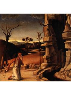 Постер DRABS A2 Джованни Беллини, Алтарь Пезаро. пределлы Св. Иероним в пустыне