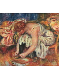 Постер DRABS A3 Ренуар, Пьер Огюст, Женщина, завязывающая башмаки