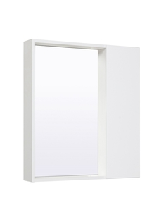 Зеркальный шкаф Руно Runo Манхэттен 65, универсальный, белый