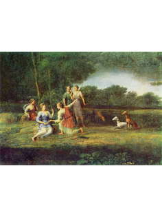 Постер DRABS A2 Клод Лоррен, Эгерия оплакивает Нуму