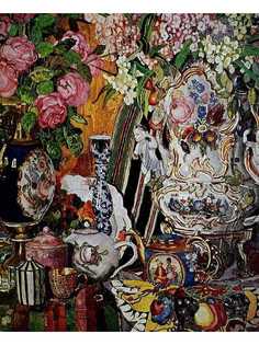 Постер DRABS A2 Головин Александр Яковлевич, Фарфор и цветы