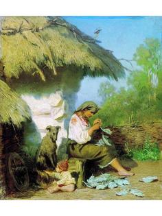 Постер DRABS A2 Семирадский Генрих Ипполитович, Сельская идиллия