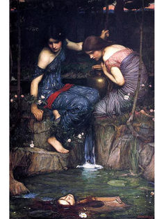 Постер DRABS A2 Джон Уильям Уотерхаус, Нимфы, увидевшие голову Орфея