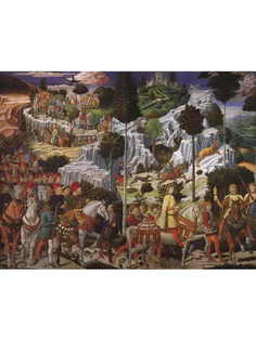 Постер DRABS A2 Беноццо Гоццоли, Свита царя-волхва. Гаспара. Правая стена Капеллы