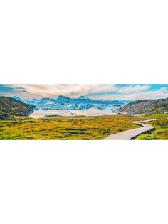 Постер DRABS A3 Походная тропа в арктическом природном ландшафте Гренландии