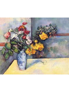 Постер DRABS A3 Сезанн, Поль, Натюрморт с цветами в вазе