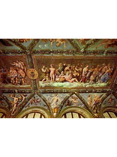 Постер DRABS A2 Рафаэль Санти, Фрески из виллы Фарнезина. Плафон лоджии Психеи