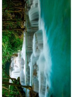 Постер DRABS А3 Водопады Huay Mae Khamin в национальном парке Таиланд