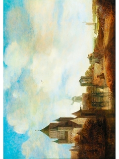 Постер DRABS A3 Ваутер Кнейф - Пейзаж с Клийне Хоутпоорт в Харлеме