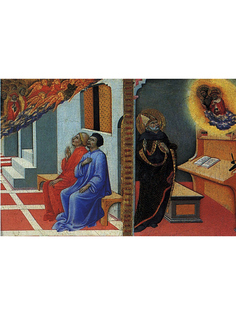 Постер DRABS A3 Сано ди Пьетро, Св. Иероним является Сульпицию Северу и св. Августину