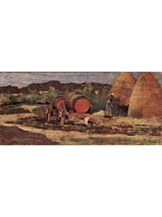 Постер DRABS A3 Джованни Фаттори, Красные бочки