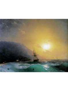 Постер DRABS A2 Айвазовский Иван Константинович, У берегов Ялты