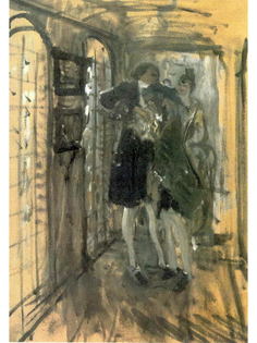 Постер DRABS A2 Серов Валентин Александрович, Кубок Большого орла. Эскиз