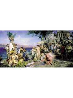 Постер DRABS A2 Семирадский Генрих Ипполитович, Фрина на празднике Посейдона в Эливсине