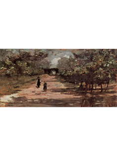 Постер DRABS A2 Джованни Фаттори, Двое детей на аллее