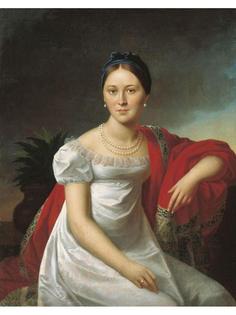 Постер DRABS A2 Олешкевич Иосиф Иванович, Портрет молодой женщины