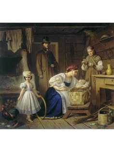 Постер DRABS A3 Вениг Карл Богданович, Кормилица навещает своего ребенка