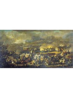 Постер DRABS A3 Мошков В.И. Сражение под Лейпцигом 6 октября 1813 года