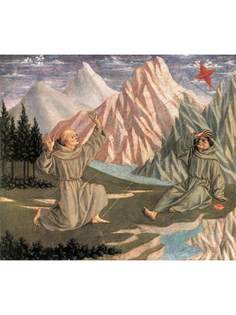 Постер DRABS A2 Венециано Доменико, The Stigmatization of St Francis predella 1