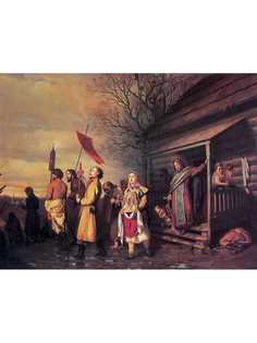 Постер DRABS A3 Перов Василий Григорьевич, Сельский крестный ход на пасхе