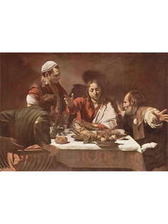 Постер DRABS A3 Микеланджело Меризи де Караваджо, Христос в Эммаусе