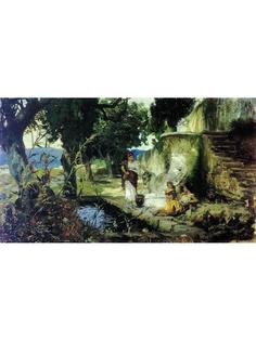 Постер DRABS A2 Семирадский Генрих Ипполитович, Сцена у колодца