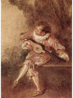 Постер DRABS A3 Ватто, Антуан, Серенада