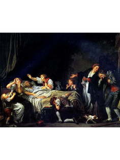 Постер DRABS A3 Грез, Жан Батист 1725 - 1805 , Наказание сыновней неблагодарности