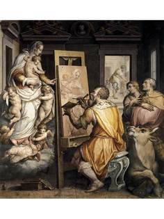 Постер DRABS A2 Джорджо Вазари, St Luke Painting the Virgin