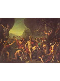 Постер DRABS A3 Давид, Жак Луи, Леонид при Фермопилах