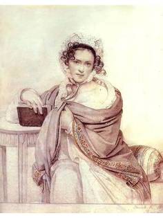 Постер DRABS A2 Кипренский Орест Адамович, Портрет С.С.Щербатовой