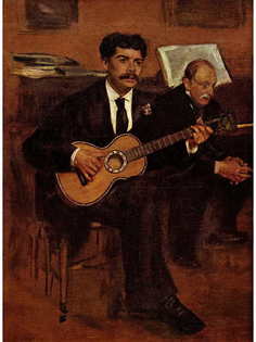 Постер DRABS A3 Мане, Эдуар, Гитарист Паган и господин Дега