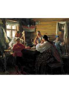 Постер DRABS A3 Куликов Иван Семенович, Зимним вечером