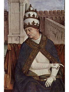 Постер DRABS A2 Пинтуриккио, Папа Пий II прибывает в Анкону