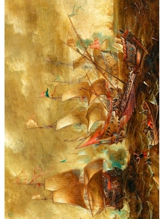 Постер DRABS A3 Гаспар ван Эйк - Морское сражение