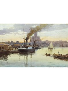 Постер DRABS A3 Бенуа Альберт Николаевич, Порт