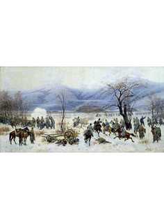 Постер DRABS A2 Кившенко Алексей Данилович, Сражение у Шипки-Шейново 28 декабря 1877 года