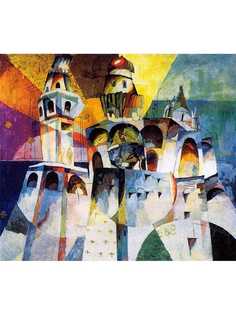 Постер DRABS A3 Лентулов Аристарх Васильевич, Звон Колокольня Ивана Великого