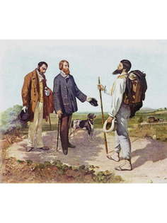 Постер DRABS A3 Курбе, Гюстав, Встреча Здравствуйте, господин Курбе