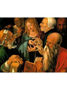 Постер DRABS A2 Альбрехт Дюрер, Христос среди книжников