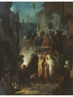 Постер DRABS A3 Ломтев Николай Петрович, Аутодафе. Эскиз