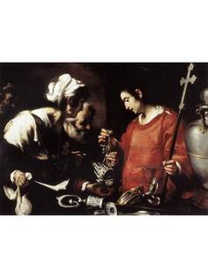 Постер DRABS A3 Бернардо Строцци, The Charity of St Lawrence